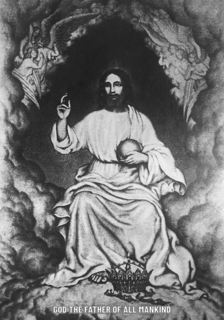 Devotional image of God The Father painted at Mother Eugenia's request